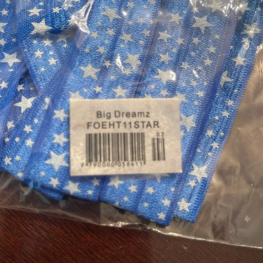 Blue Star Hair Ties 2 dozen elastic nwt